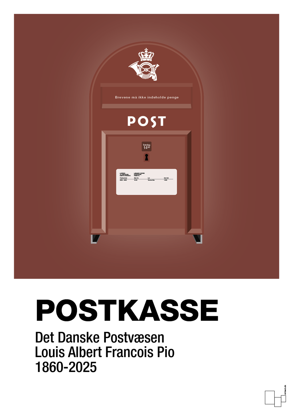 plakat: postkasse - red pepper-Retro-A1two3