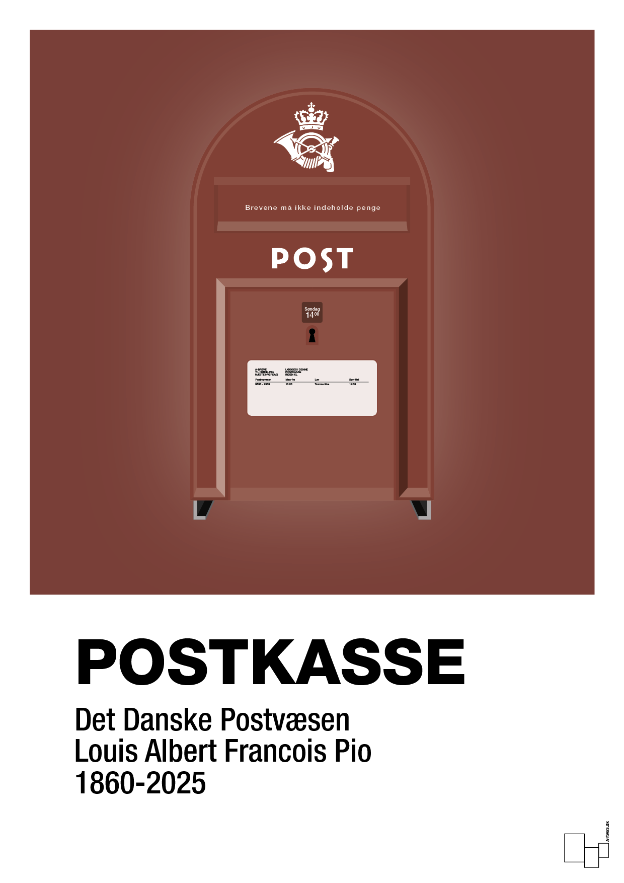 plakat: postkasse - red pepper-Retro-A1two3