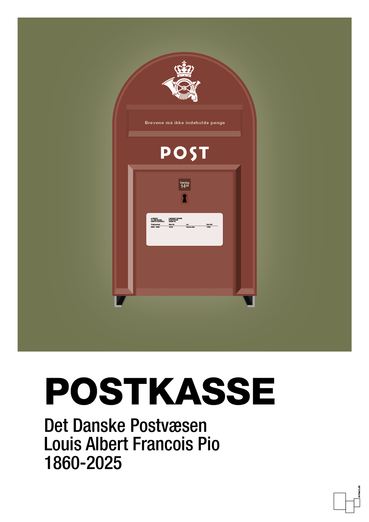 plakat: postkasse - secret meadow-Retro-A1two3
