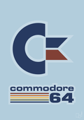 plakat: commondore 64 - heavenly blue