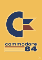 plakat: commondore 64 - honeycomb