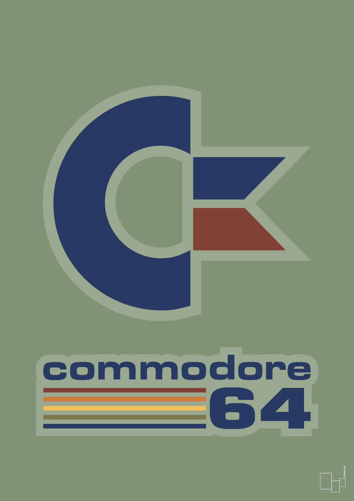 plakat: commondore 64 - jade