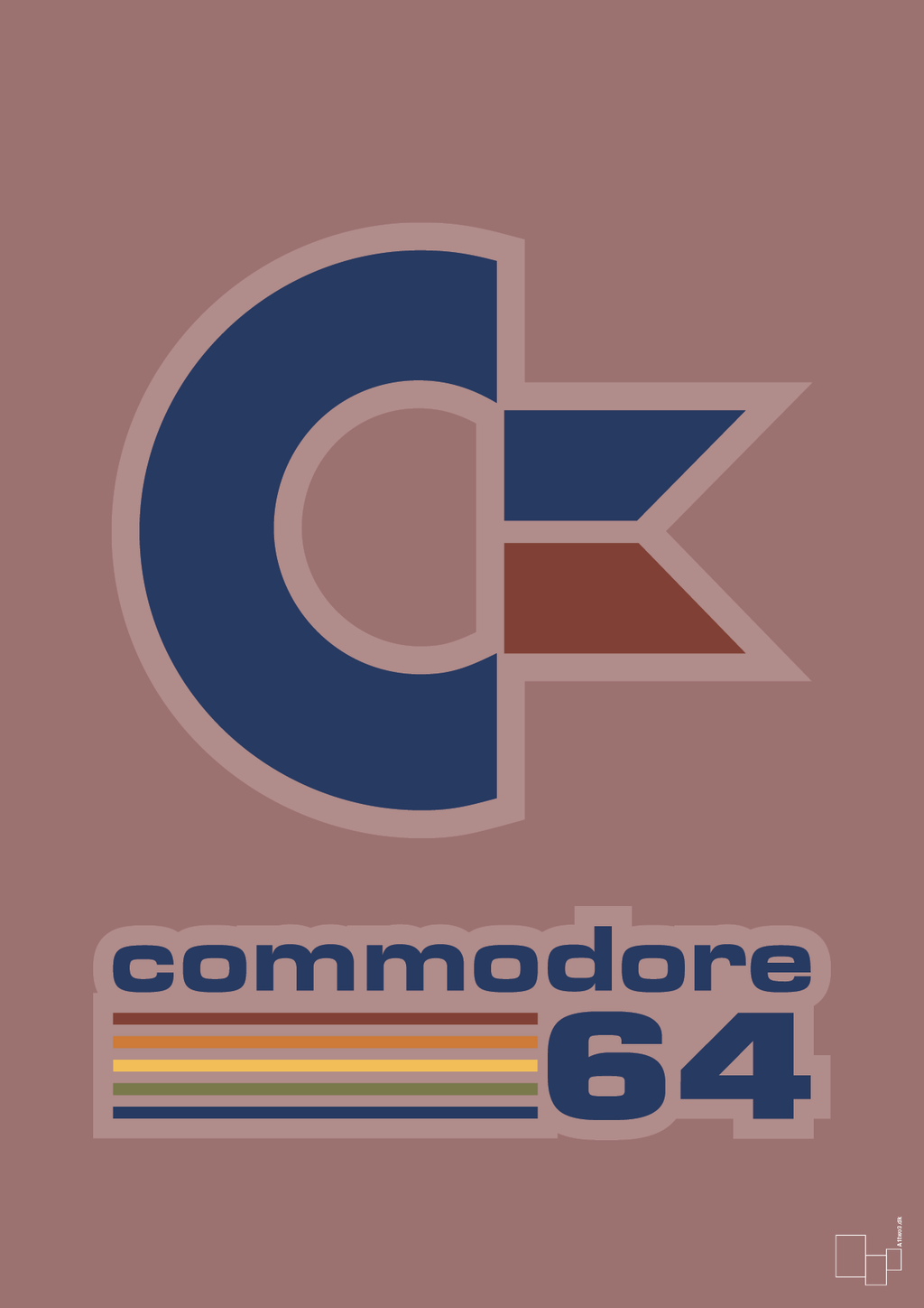 plakat: commondore 64 - plum