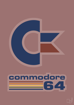 plakat: commondore 64 - plum