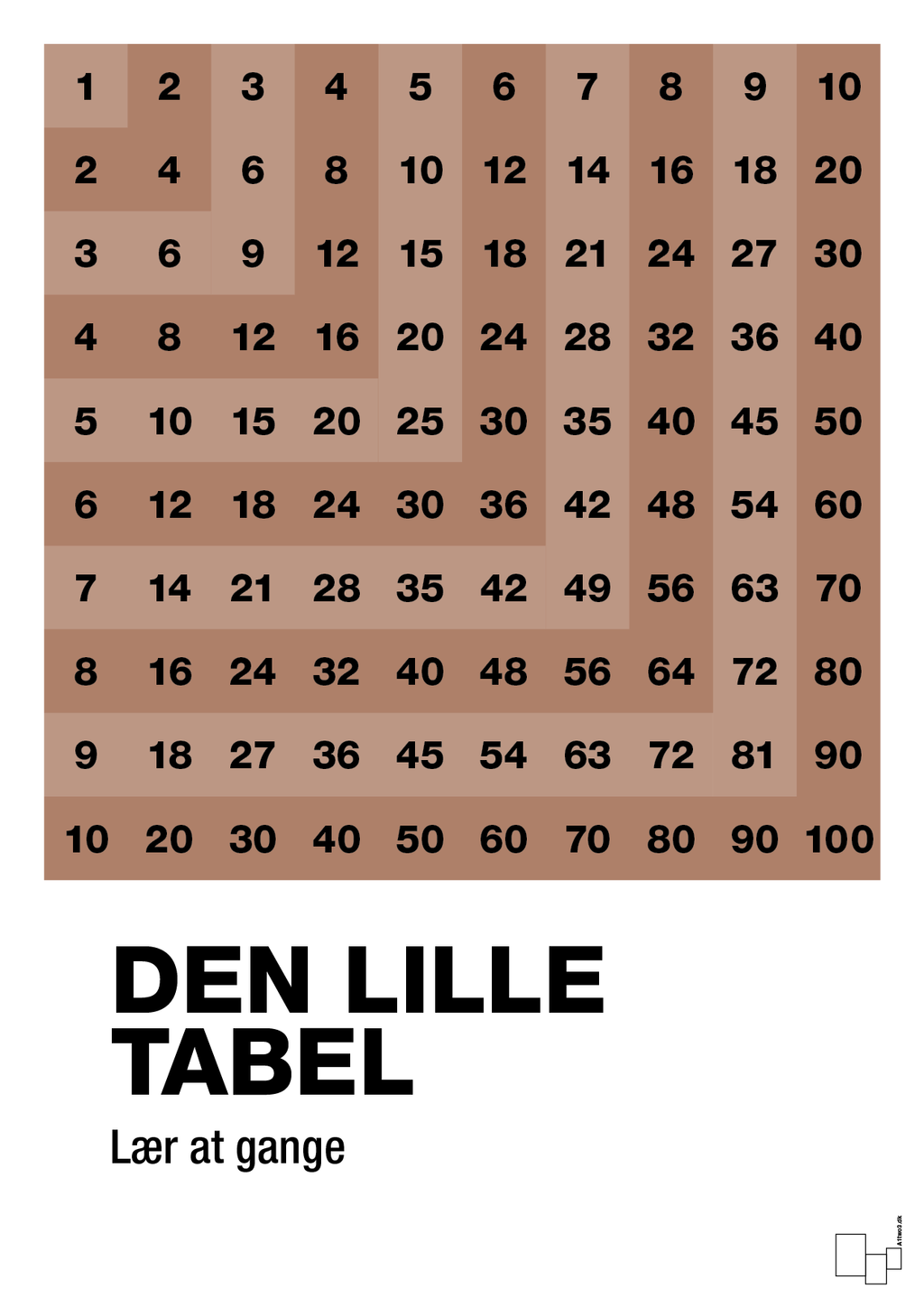 plakat: Den lille tabel - cider spice-Tal-A1two3
