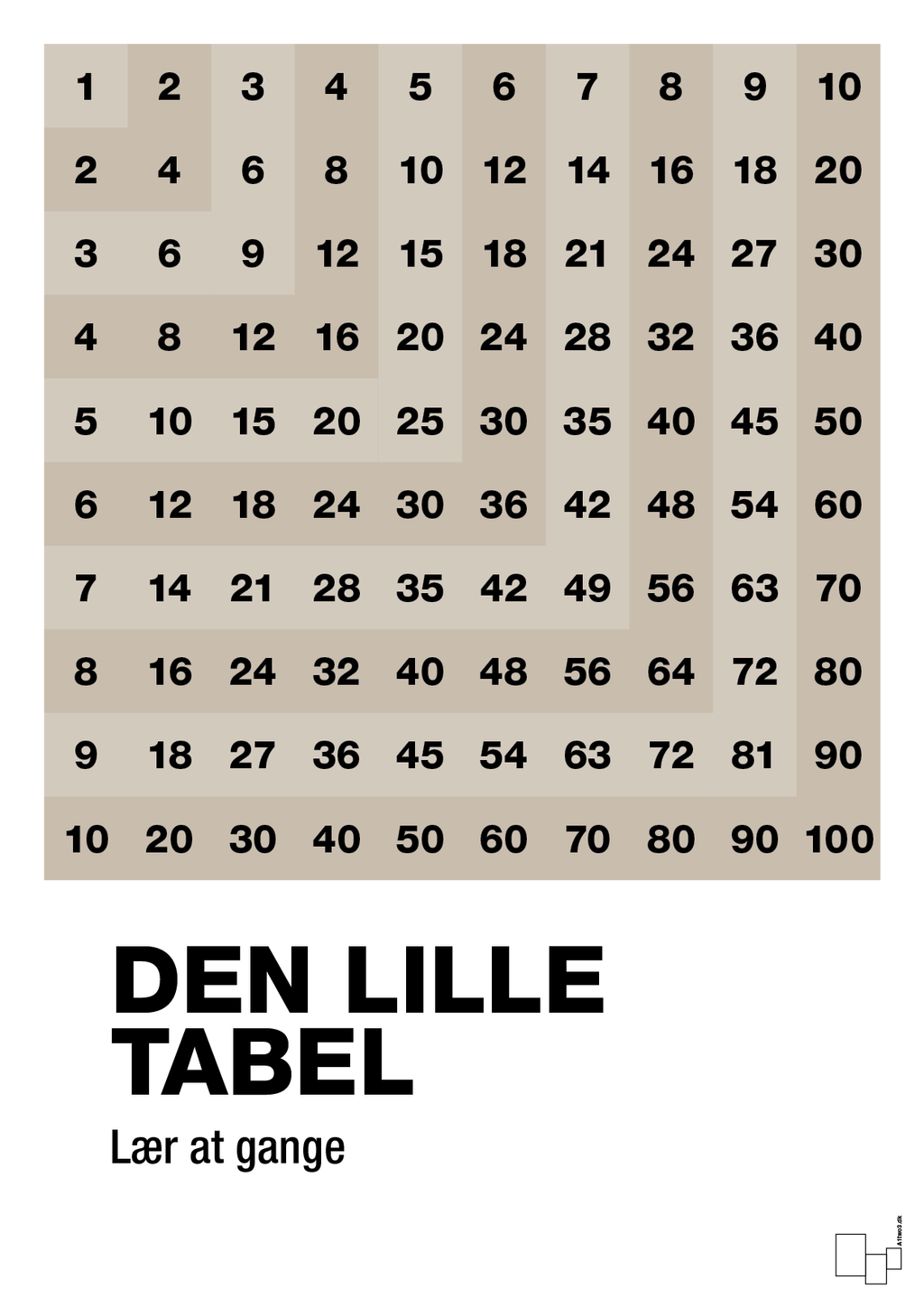 plakat: Den lille tabel - creamy mushroom-Tal-A1two3