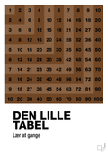 plakat: Den lille tabel - dark brown-Tal-A1two3