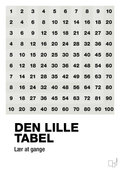 plakat: Den lille tabel - painters white-Tal-A1two3
