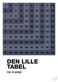 plakat: Den lille tabel