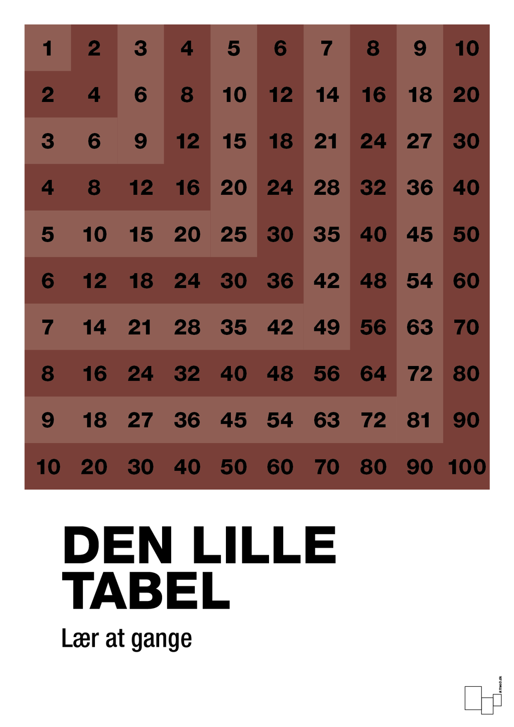 plakat: Den lille tabel - red pepper-Tal-A1two3