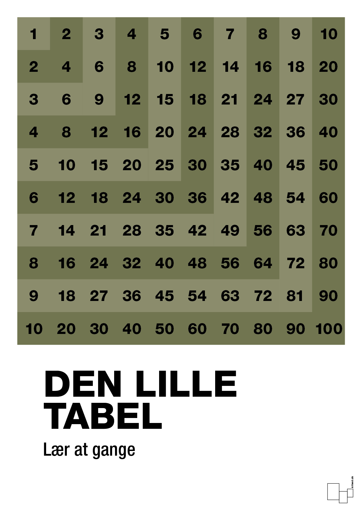 plakat: Den lille tabel - secret meadow-Tal-A1two3