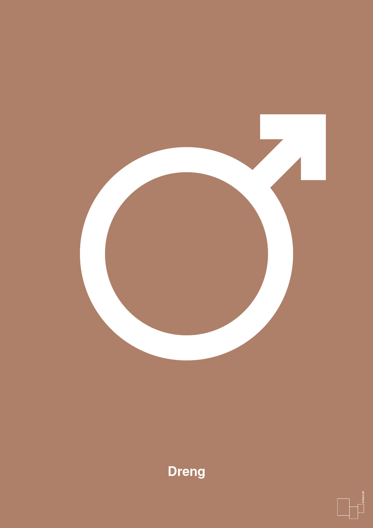 plakat: symbol for dreng - cider spice-Symboler-A1two3
