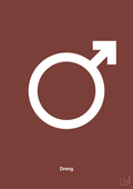 plakat: symbol for dreng - red pepper-Symboler-A1two3