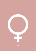 plakat: symbol for pige - bubble shell-Symboler-A1two3