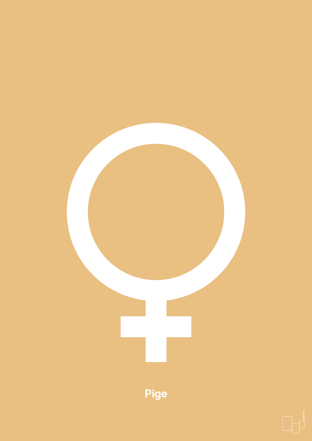 plakat: symbol for pige - charismatic-Symboler-A1two3