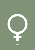 plakat: symbol for pige - jade-Symboler-A1two3