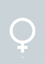plakat: symbol for pige - light drizzle-Symboler-A1two3