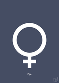 Symbol for pige - petrol-Symboler-A1two3