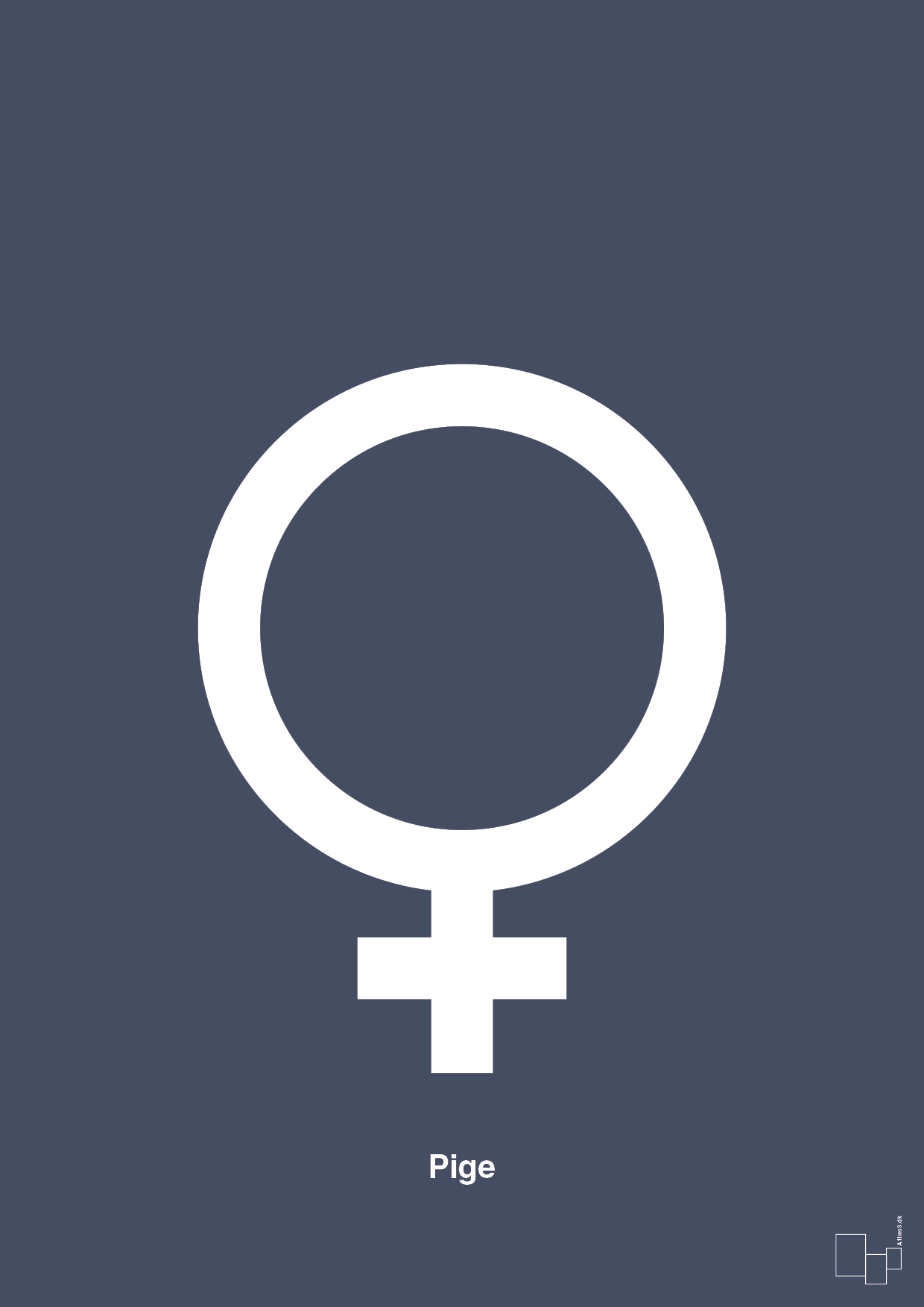 Symbol for pige - petrol-Symboler-A1two3