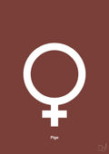 plakat: symbol for pige - red pepper-Symboler-A1two3