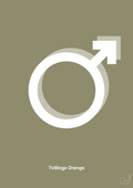 plakat: symbol for tvillinger - dreng & dreng - misty forrest-Symboler-A1two3