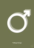 plakat: symbol for tvillinger - dreng & dreng - secret meadow-Symboler-A1two3