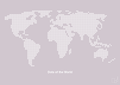 plakat: verdenskort - dusty lilac-Kort-A1two3