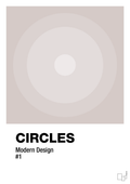 plakat: circles #1 - broken beige-Illustrationer-A1two3