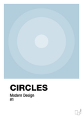 plakat: circles #1 - heavenly blue-Illustrationer-A1two3