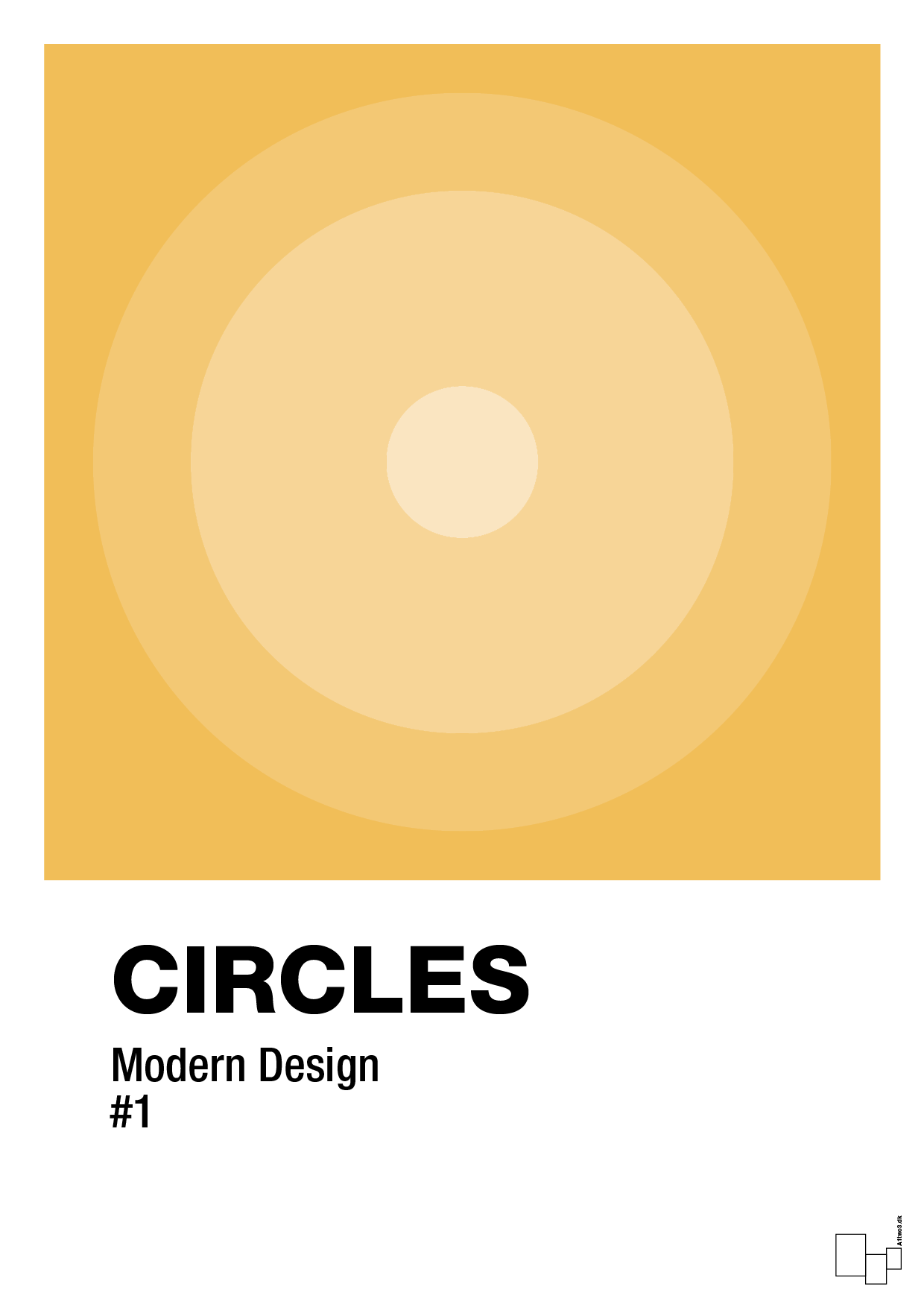 plakat: circles #1 - honeycomb-Illustrationer-A1two3