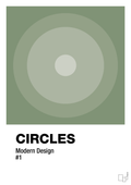 plakat: circles #1 - jade-Illustrationer-A1two3