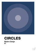 plakat: circles #1 - lapis blue-Illustrationer-A1two3