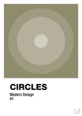 plakat: circles #1 - misty forrest-Illustrationer-A1two3