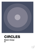 Circles #1 - petrol-Illustrationer-A1two3