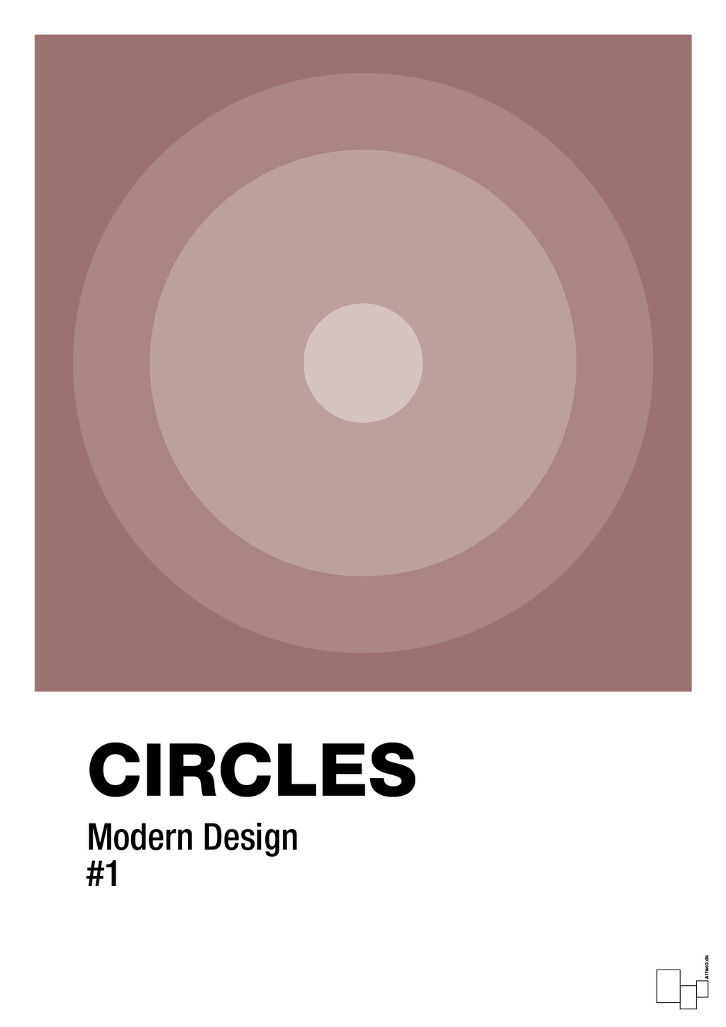 plakat: circles #1 - plum-Illustrationer-A1two3