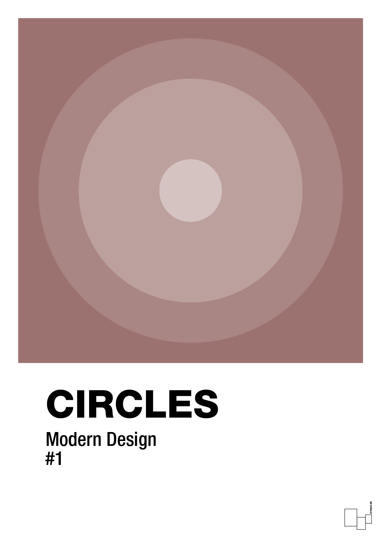 plakat: circles #1 - plum-Illustrationer-A1two3