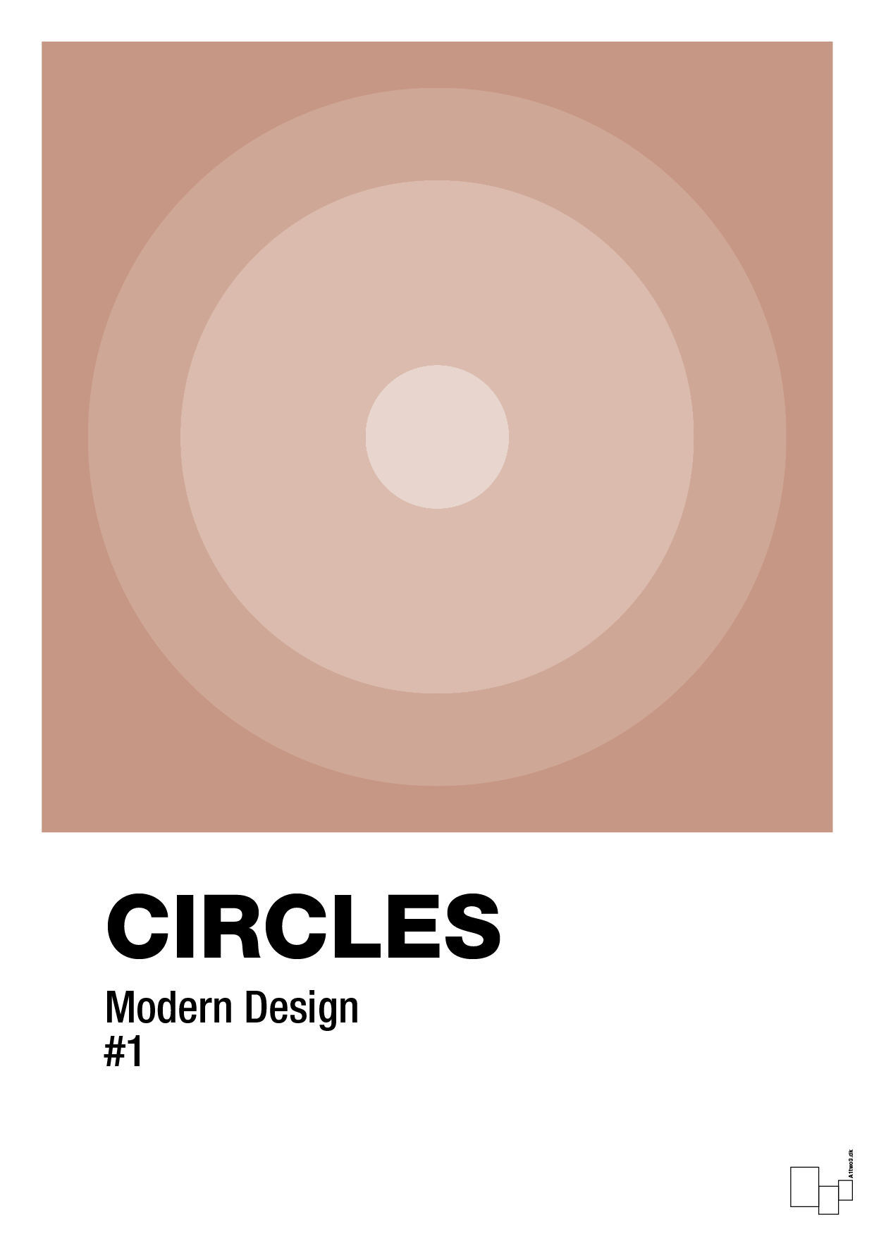 plakat: circles #1 - powder-Illustrationer-A1two3