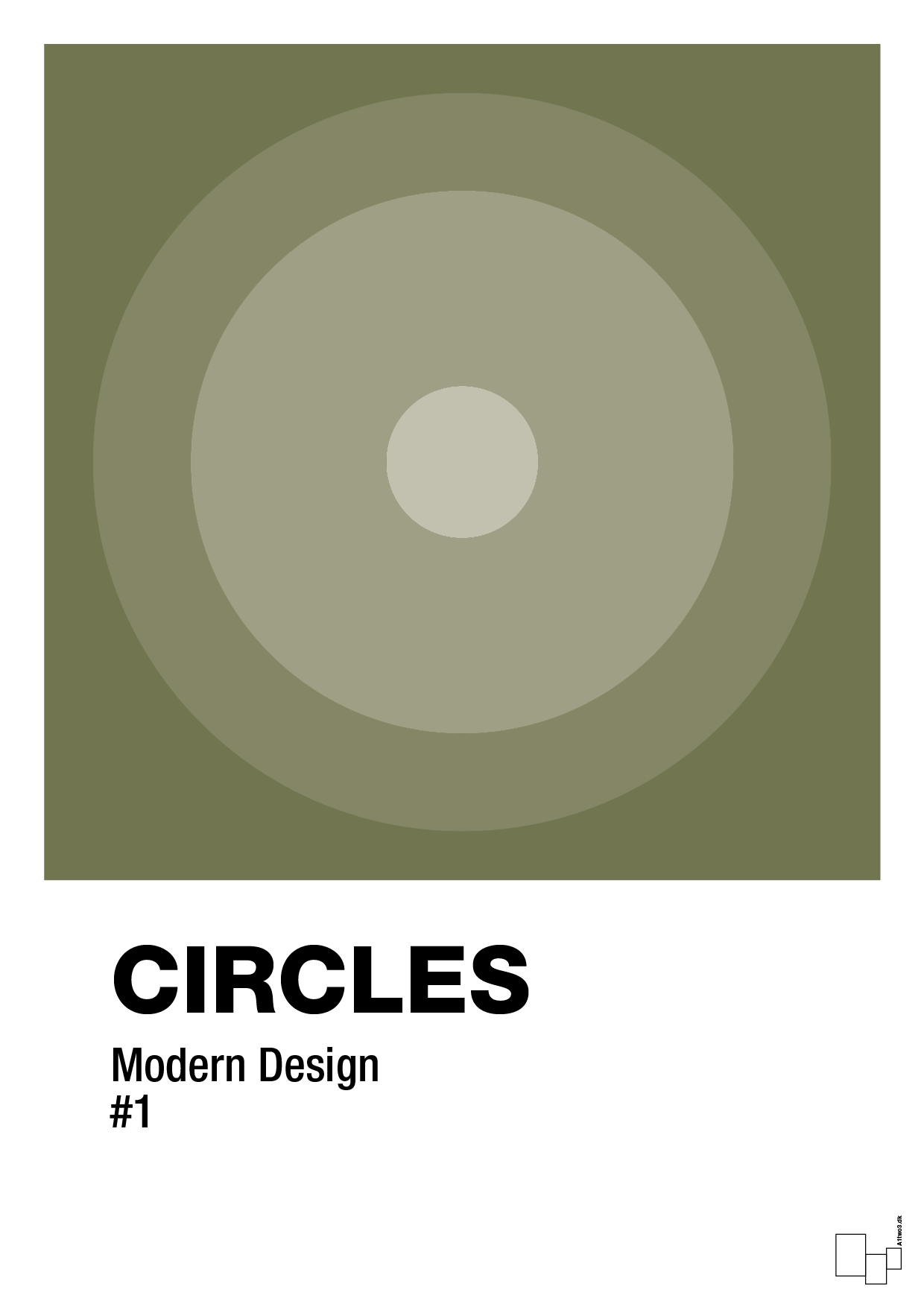 plakat: circles #1 - secret meadow-Illustrationer-A1two3