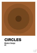 plakat: circles #2 - cognac-Illustrationer-A1two3
