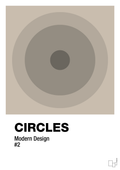 plakat: circles #2 - creamy mushroom-Illustrationer-A1two3