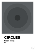 plakat: circles #2 - graphic charcoal-Illustrationer-A1two3