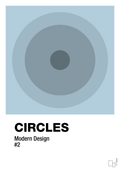 plakat: circles #2 - heavenly blue-Illustrationer-A1two3