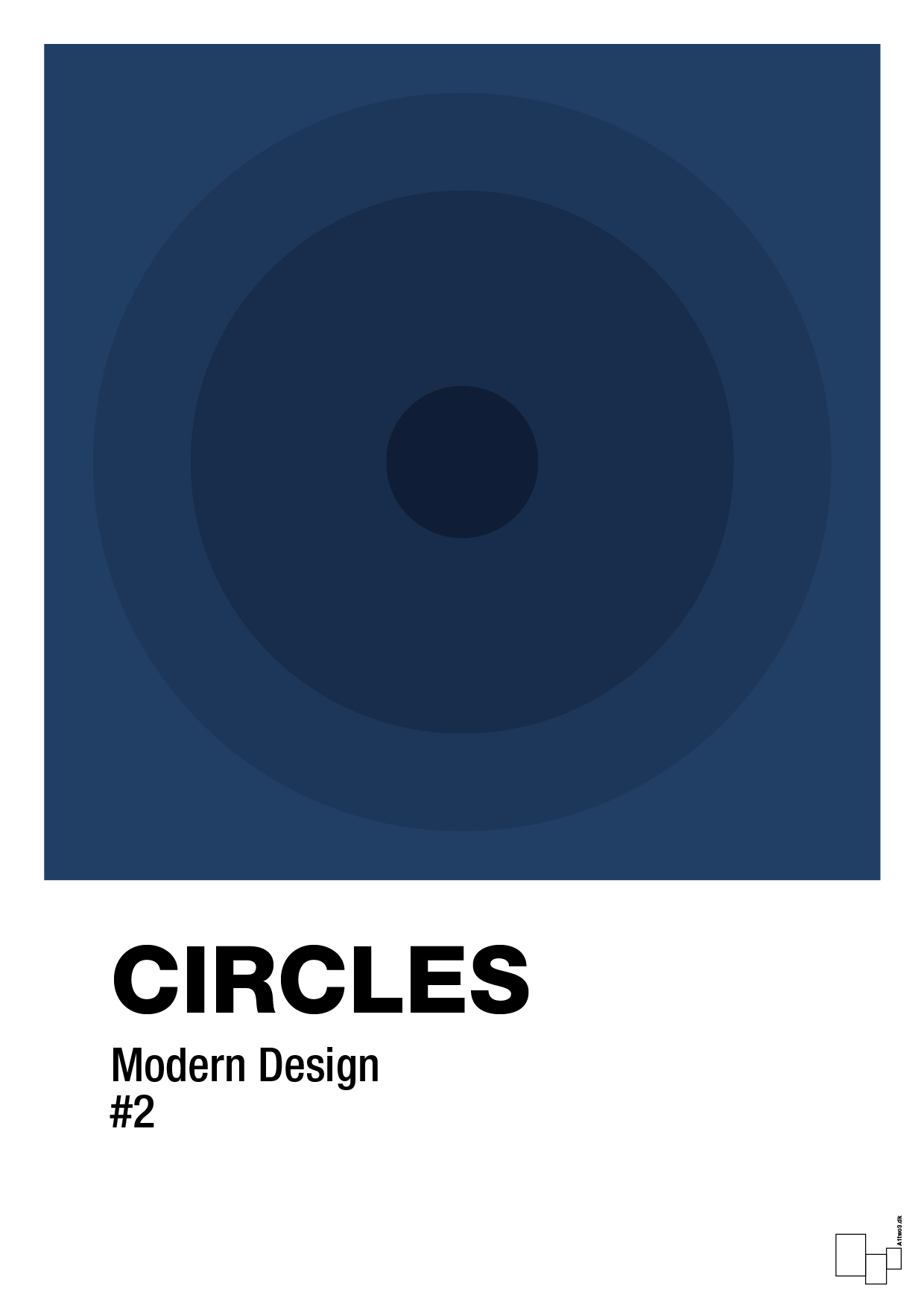plakat: circles #2 - lapis blue-Illustrationer-A1two3
