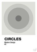 plakat: circles #2 - painters white-Illustrationer-A1two3