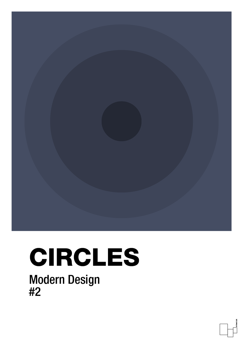Circles #2 - petrol-Illustrationer-A1two3
