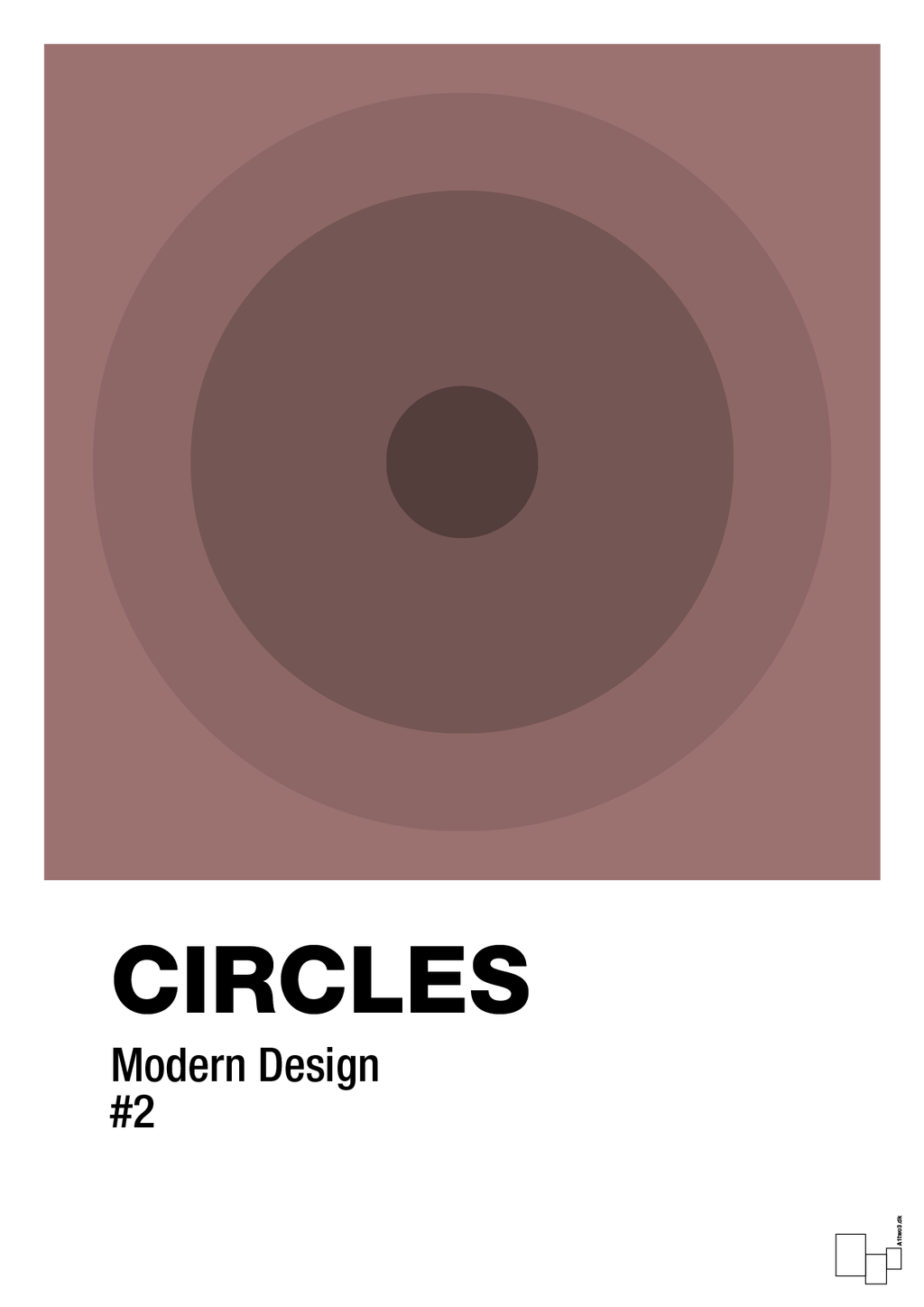 plakat: circles #2 - plum-Illustrationer-A1two3