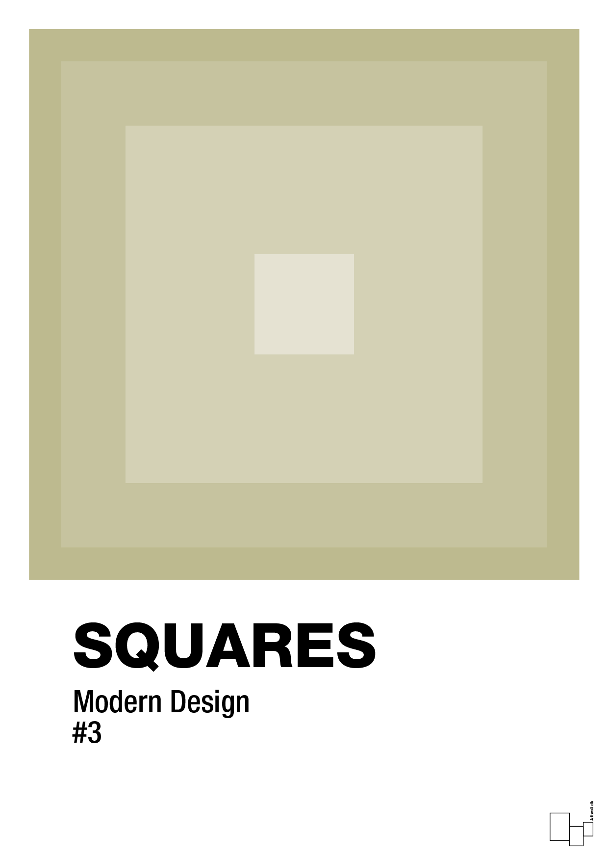 plakat: squares #3 - back to nature-Illustrationer-A1two3