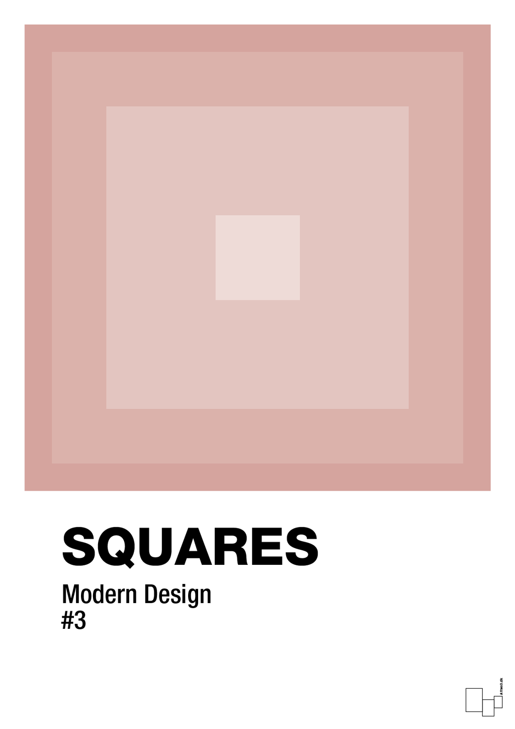 plakat: squares #3 - bubble shell-Illustrationer-A1two3
