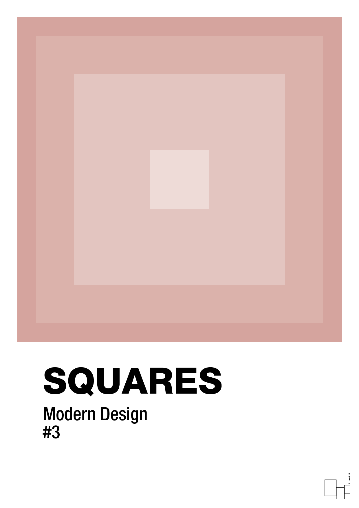 plakat: squares #3 - bubble shell-Illustrationer-A1two3