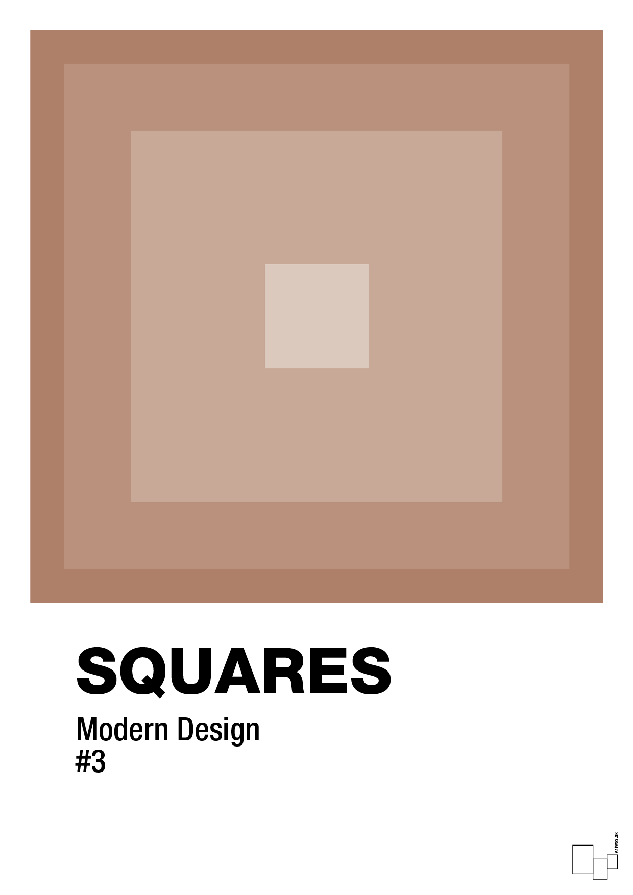 plakat: squares #3 - cider spice-Illustrationer-A1two3